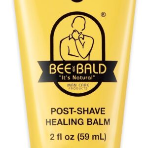 Bee Bald HEAL Aftershave for Men Healing Balm, Immediately Calms & Soothes Damaged Skin, Treats Bumps, Redness, Razor Burn & Other Shaving Irritations (2 Fl Oz)
