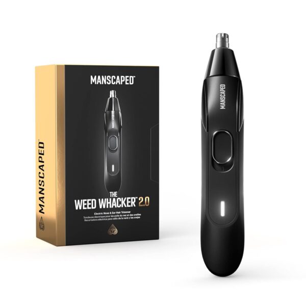 MANSCAPED® Weed Whacker® 2.0 Electric Nose & Ear Hair Trimmer – 7,000 RPM Precision Tool with Rechargeable Battery, Wet/Dry, Easy to Clean, Improved Stainless Steel Replaceable...