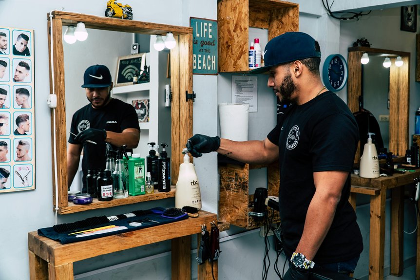selecting beard grooming tool