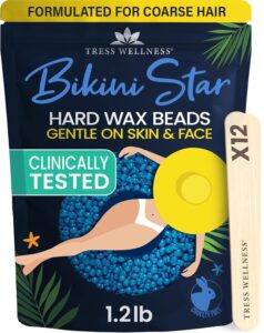 Tress Wellness Hard wax beads for hair removal - For sensitive skin - Bikini Star 1.2lb